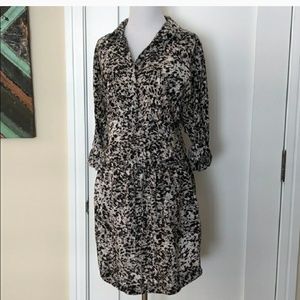 Club Monaco silk shirt dress